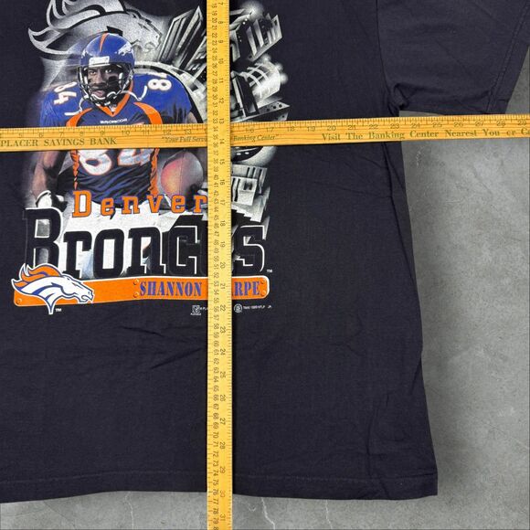 Vintage Denver Broncos NFL Shannon Sharpe Football Shirt 1999 Team Apparel - XL - Picture 6 of 7